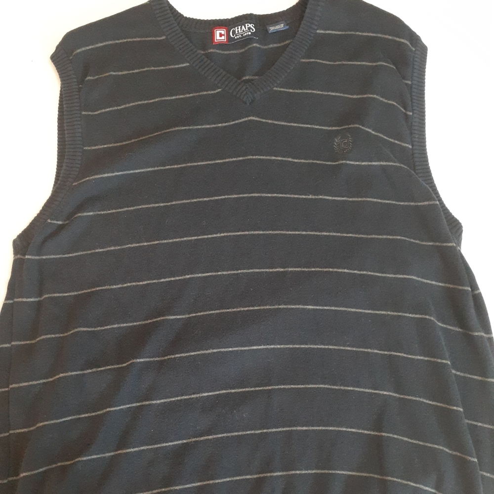 Chaps Ralph Lauren Blue Sweater Vest XL pre-owned
